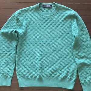 Authentic Mens Louis Vuttion Damier Signature Crewneck Size (Small)